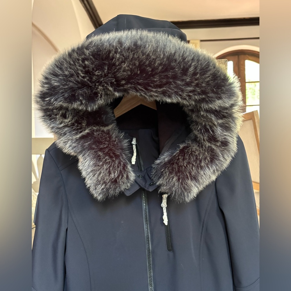 Sweaty Betty Black Ski Jacket with Faux Fur Hood